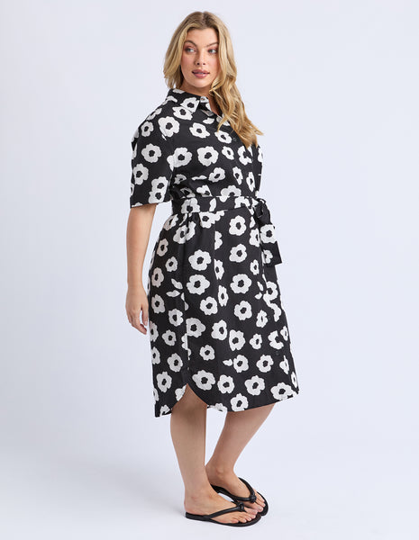 Azalea Shirt Dress - Navy