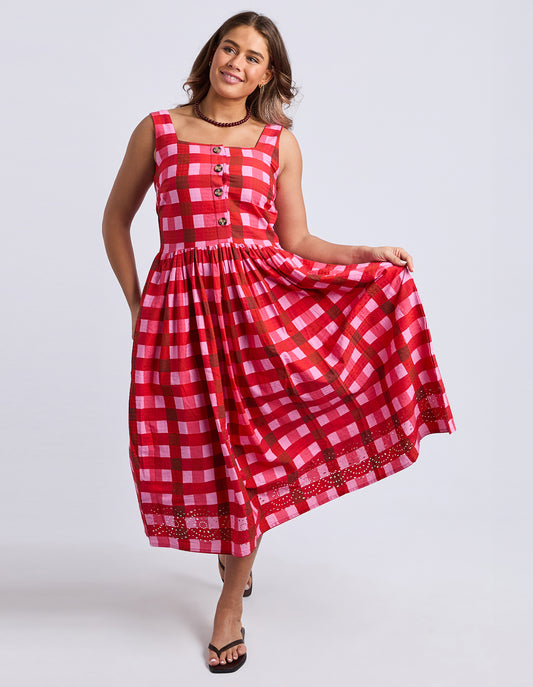 Edin Dress - Poppy Check