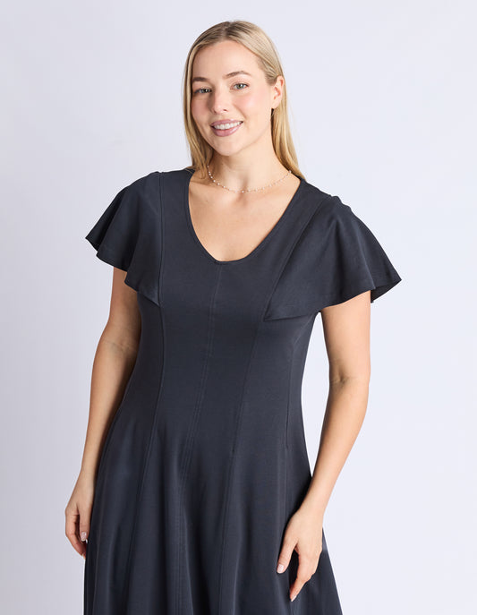 Grace Jersey Dress - Black
