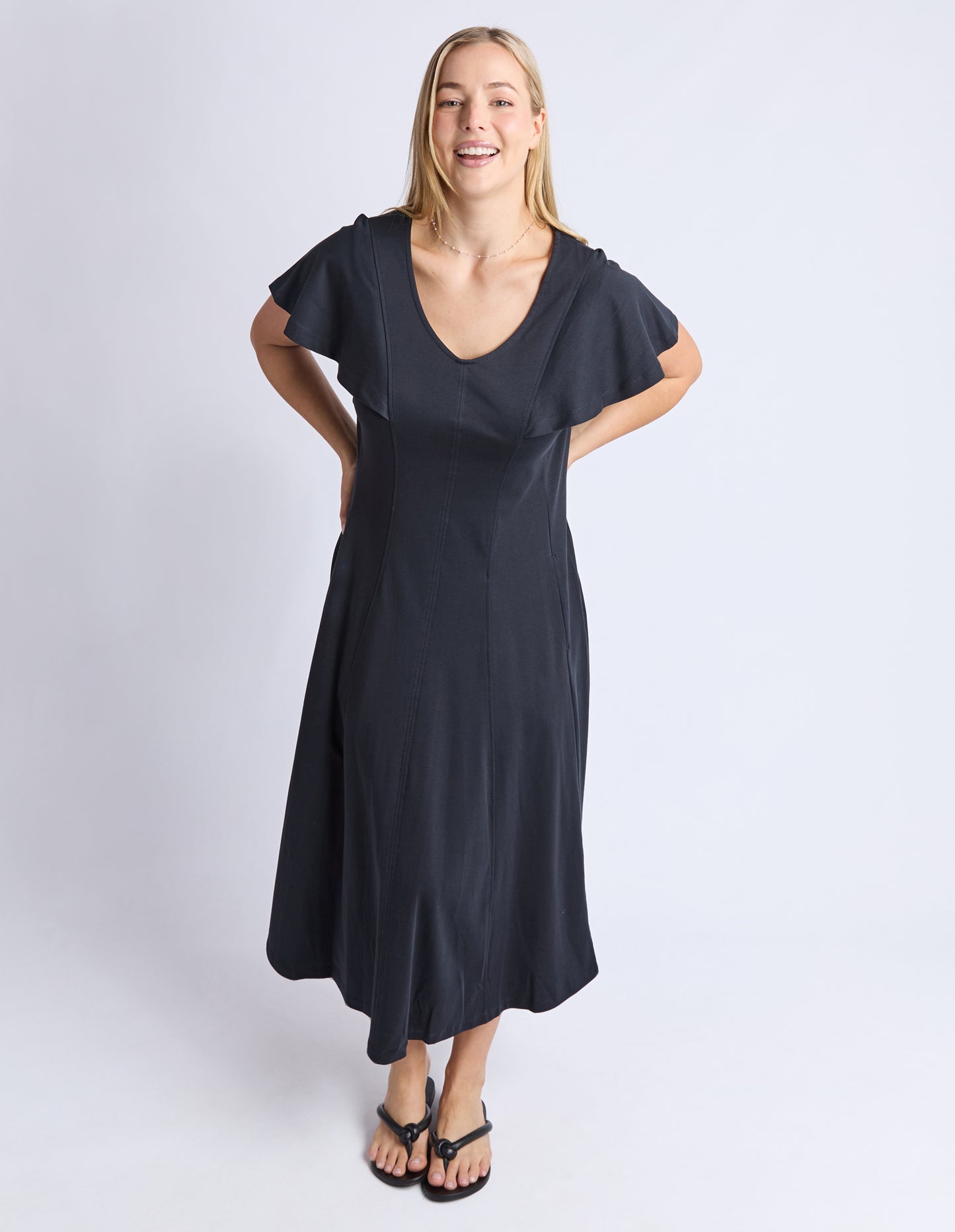 Grace Jersey Dress - Black