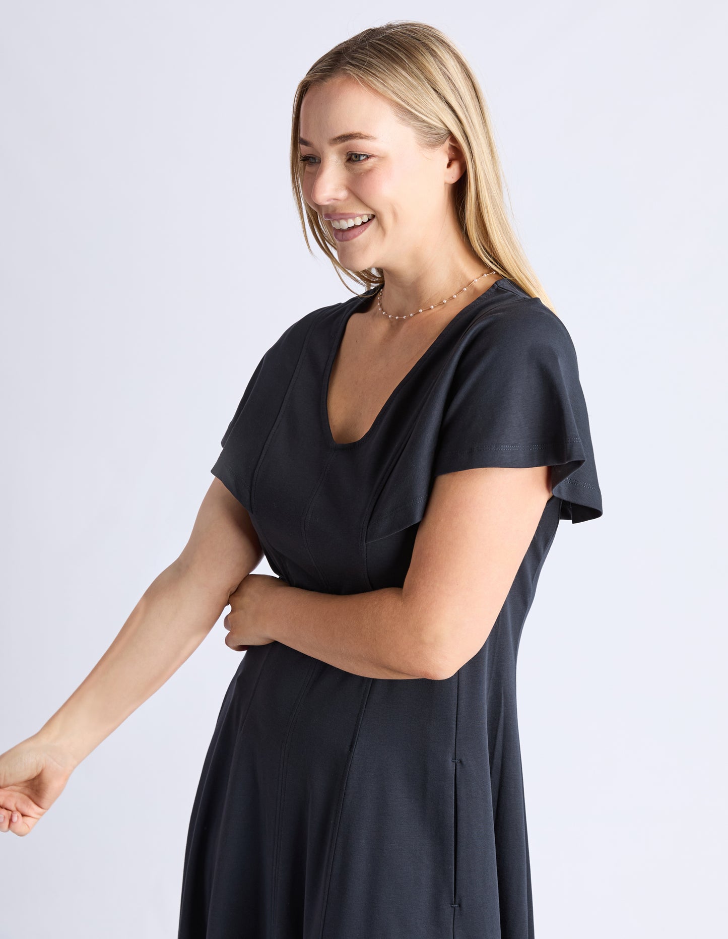 Grace Jersey Dress - Black