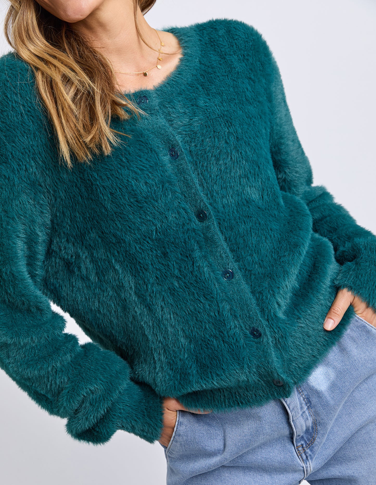Paris Cardigan - Teal