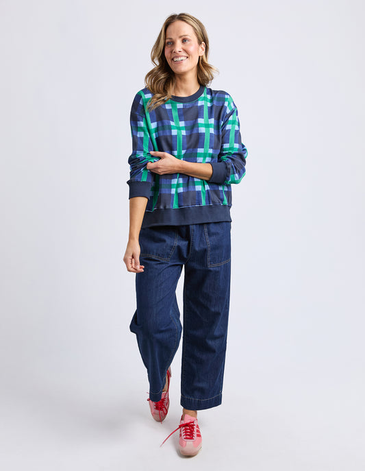 Bari Crew - Blue Check