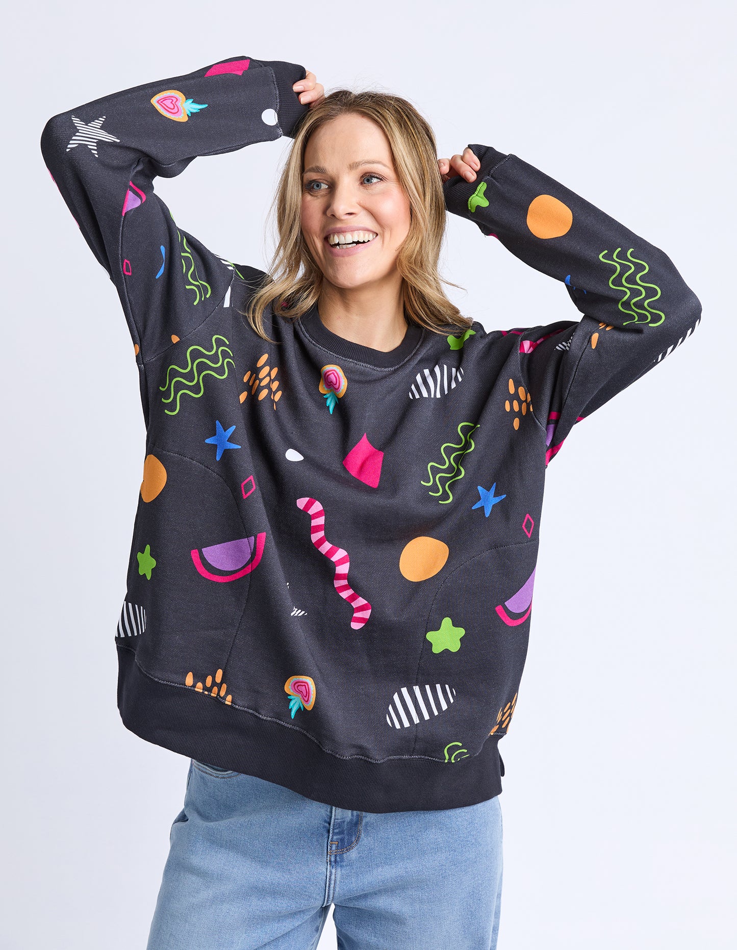Licorice Galaxy Crew - Midnight Print