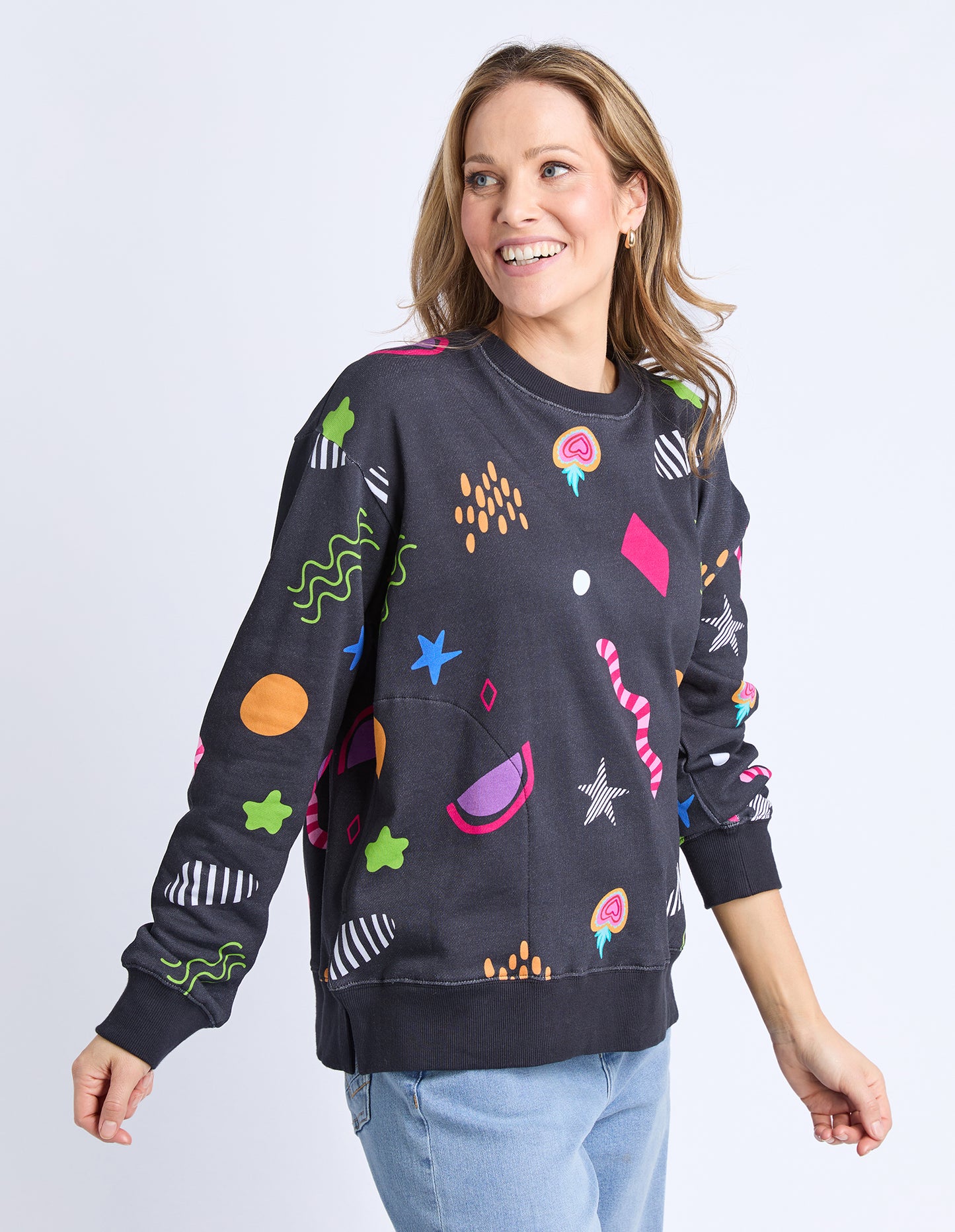 Licorice Galaxy Crew - Midnight Print