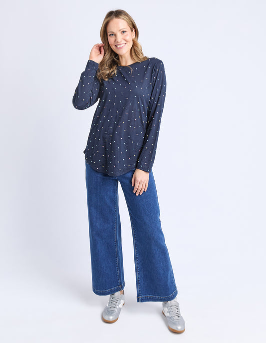 Kaja LS Tee - Navy