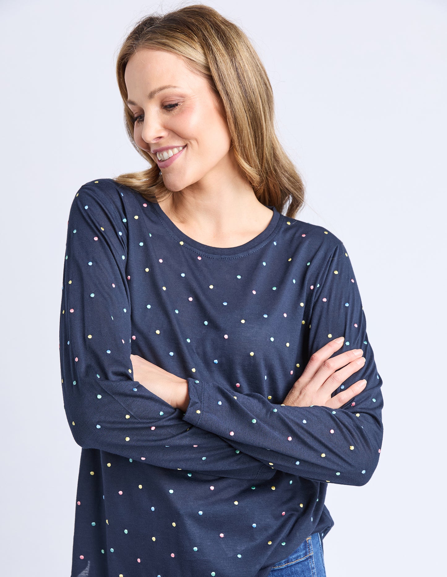 Kaja LS Tee - Navy