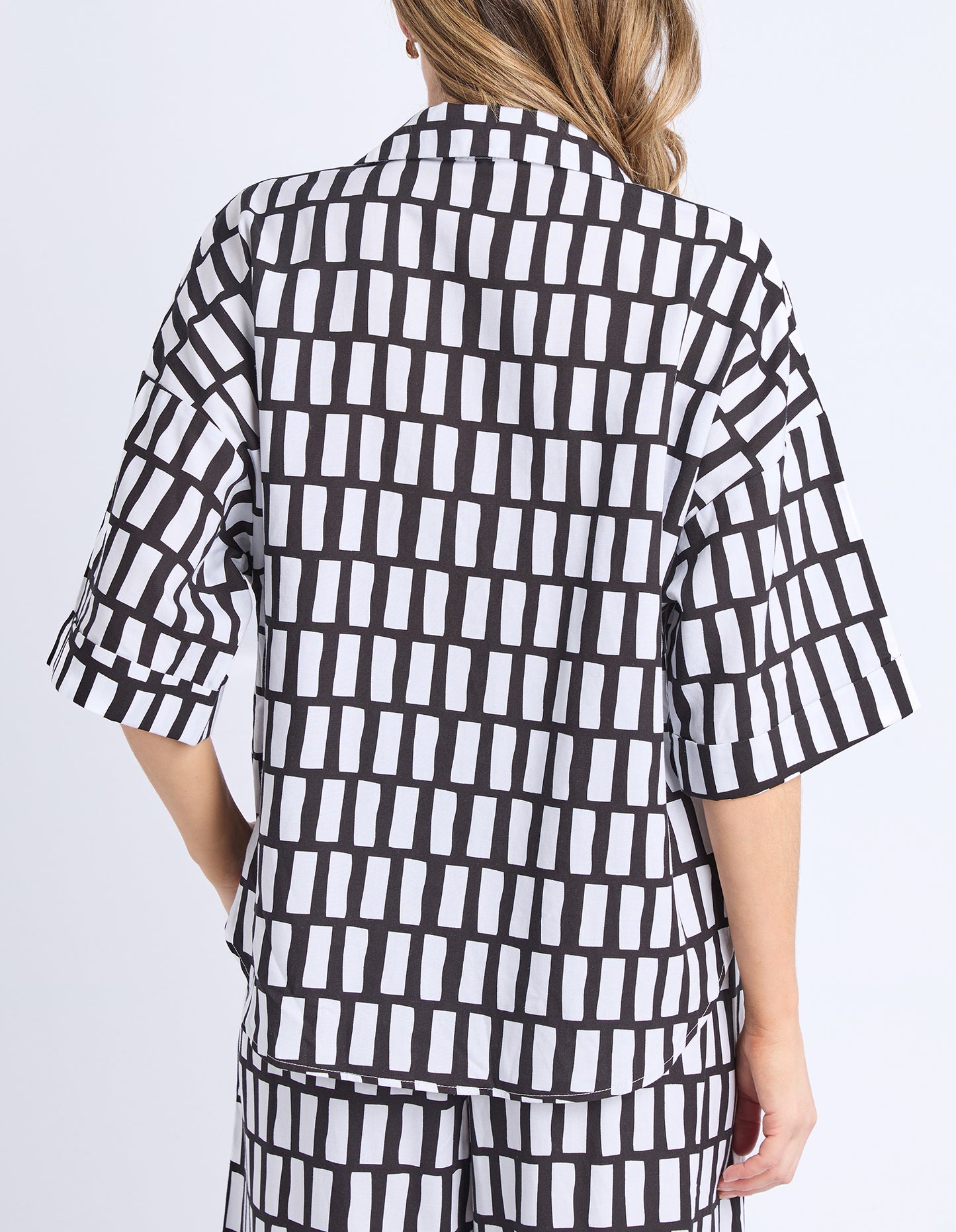 Kivi Shirt - Midnight Abstract Print