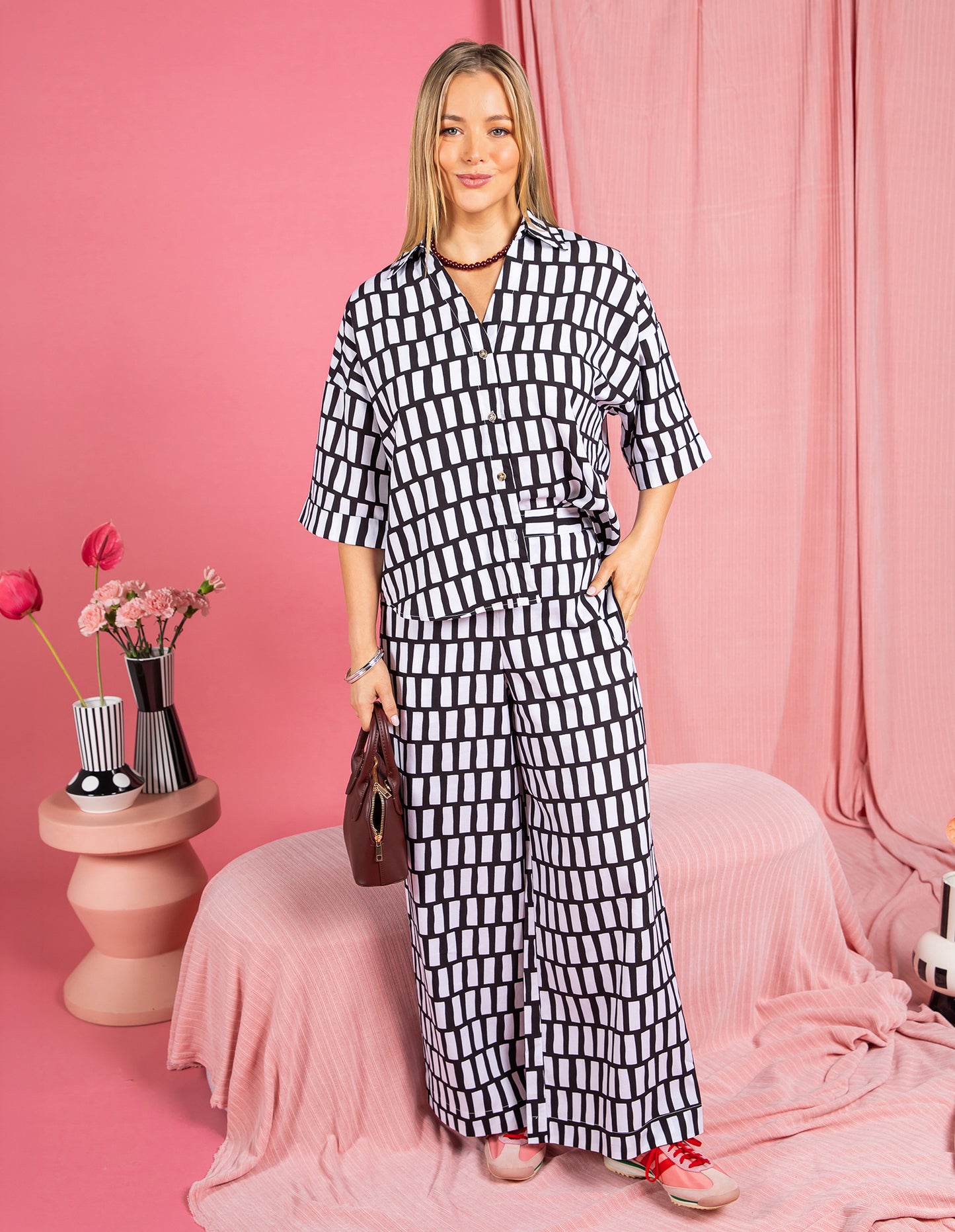 Kivi Pants - Midnight Abstract Print