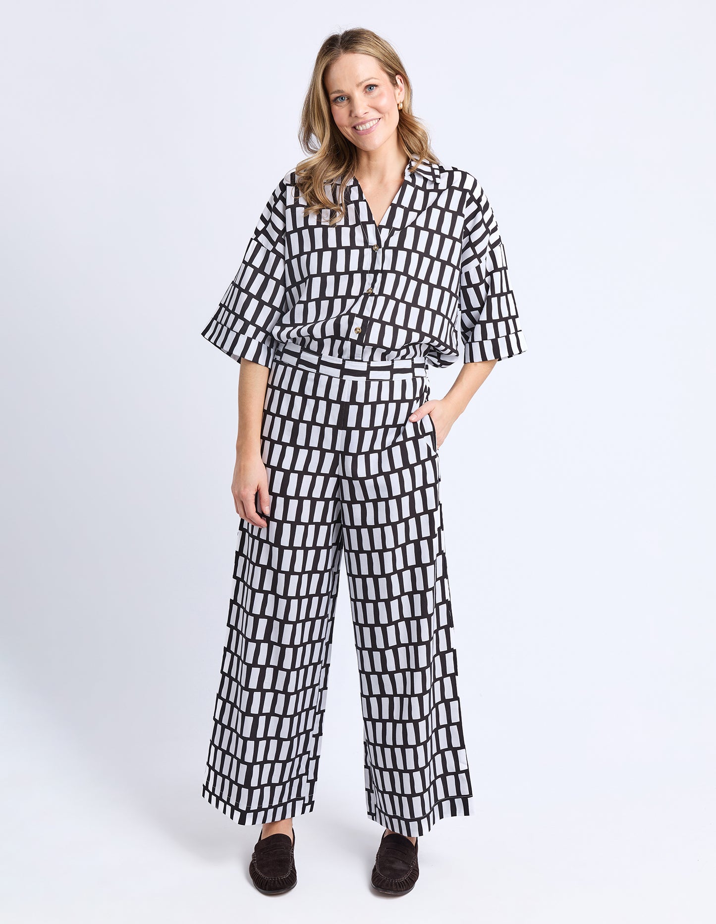 Kivi Pants - Midnight Abstract Print