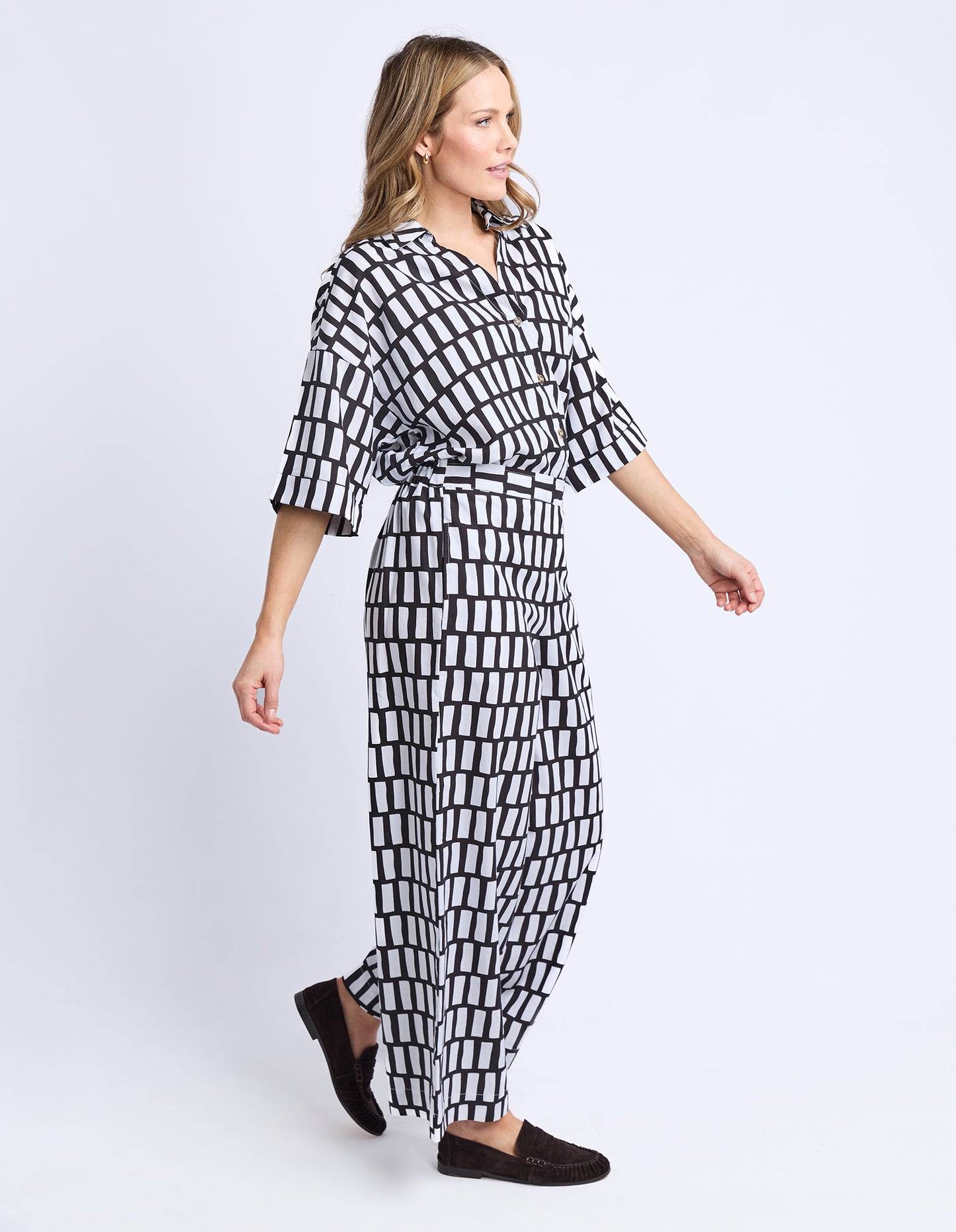 Kivi Pants - Midnight Abstract Print