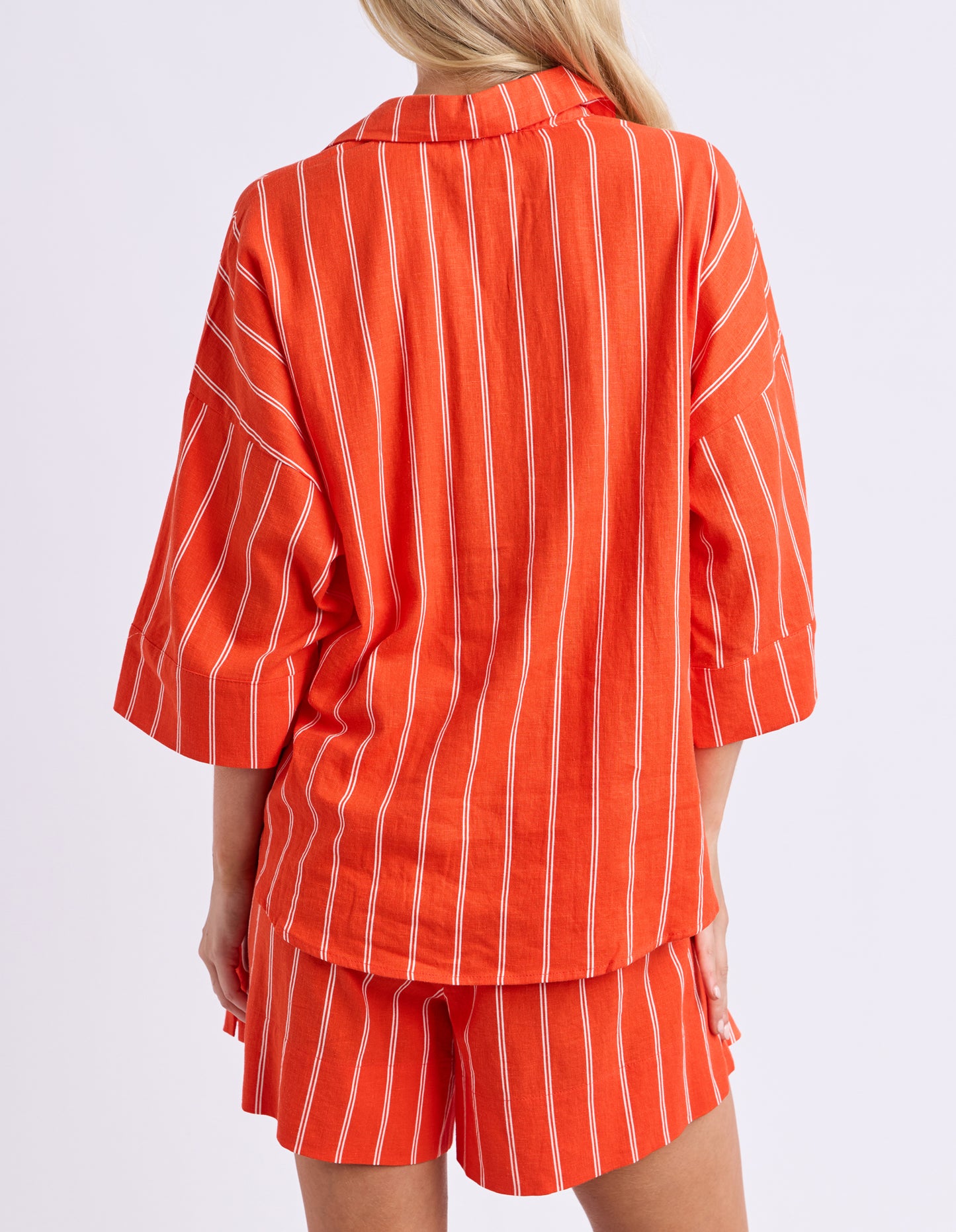 Bloom Shirt - Tangello Stripe