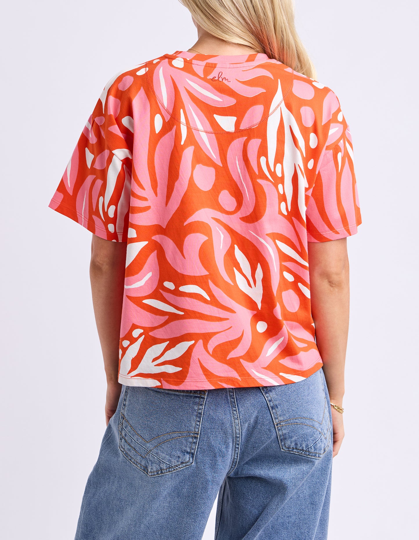 Oceana Tee - Tangello/Pink YD Print