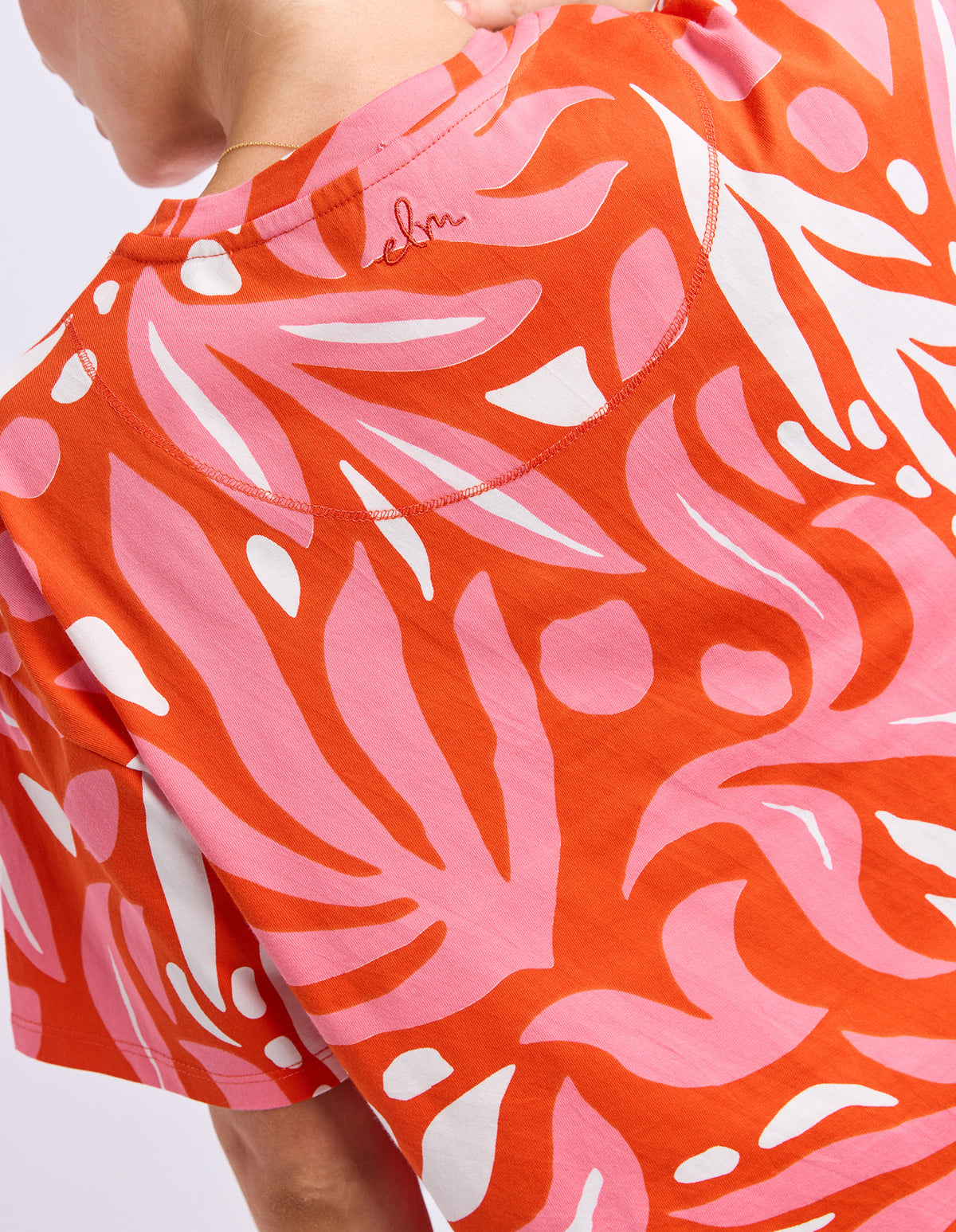 Oceana Tee - Tangello/Pink YD Print