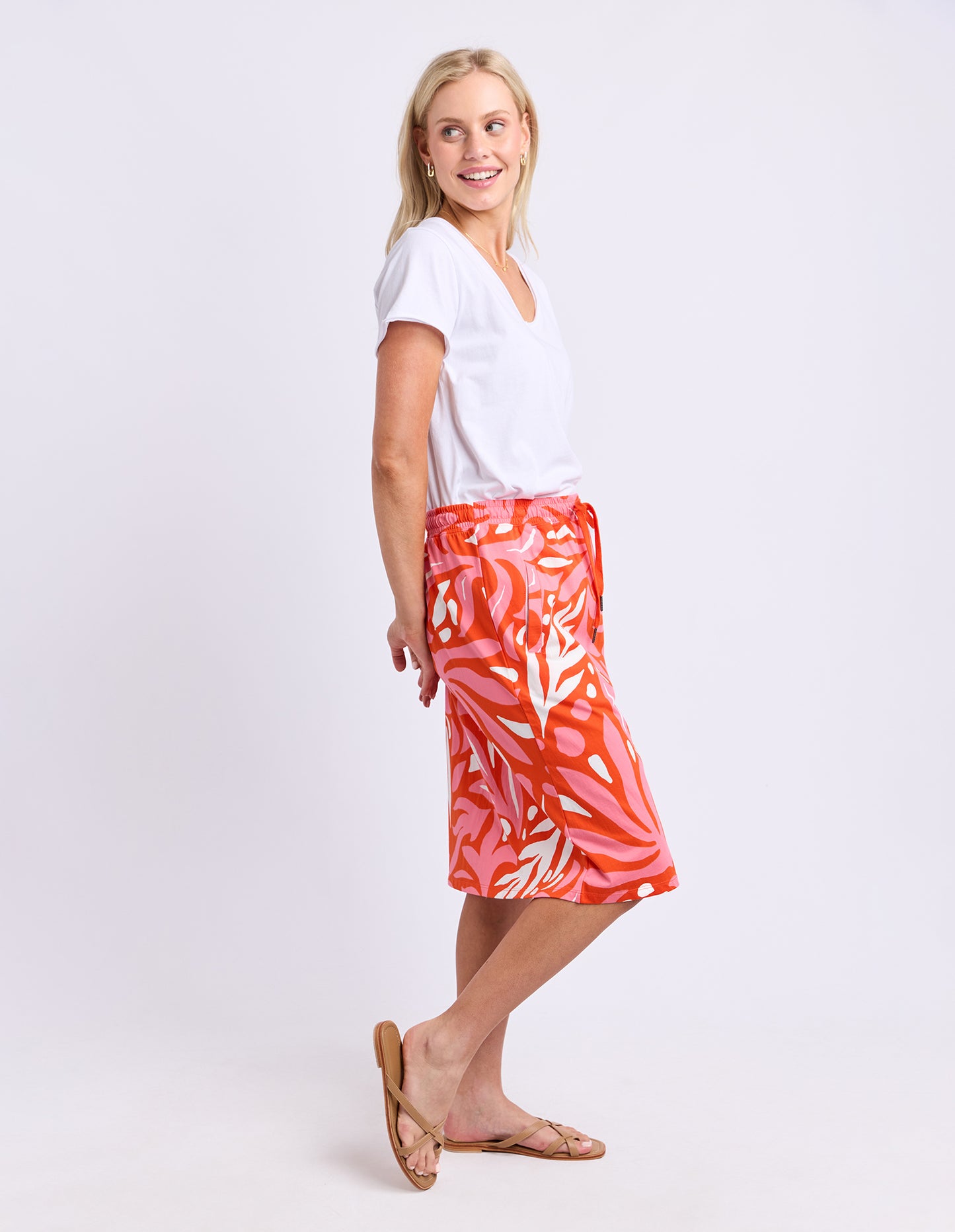 Oceana Skirt - Tangello/Pink YD Print