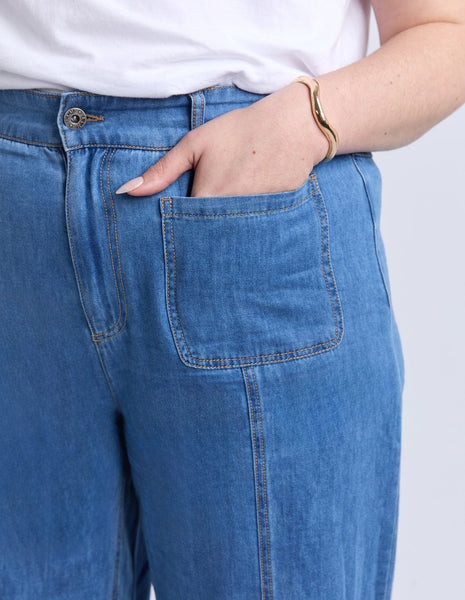 Fee Front Pocket Jeans - Blue