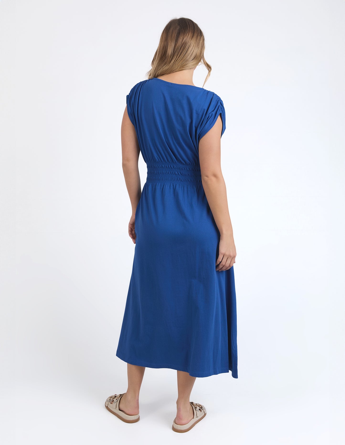 Nelle Midi Dress  - China Blue