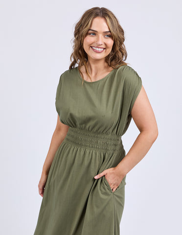 Nelle Midi Dress  - Clover