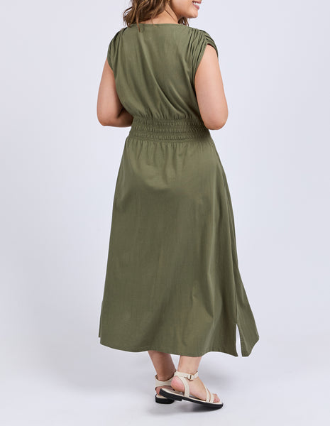 Nelle Midi Dress  - Clover