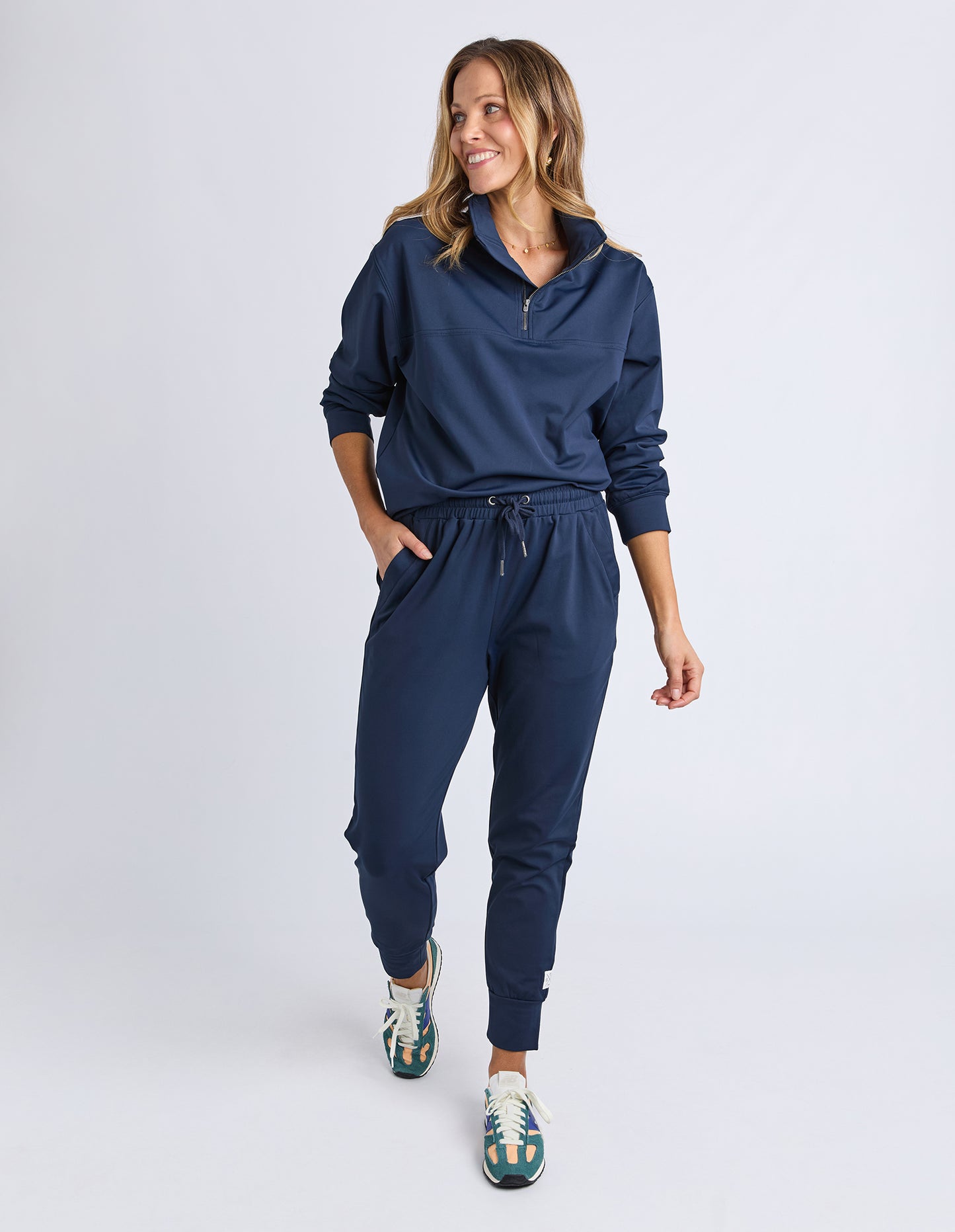 Alexis Track Pant - Navy