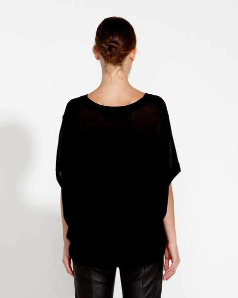 Irises Knit Top - Black