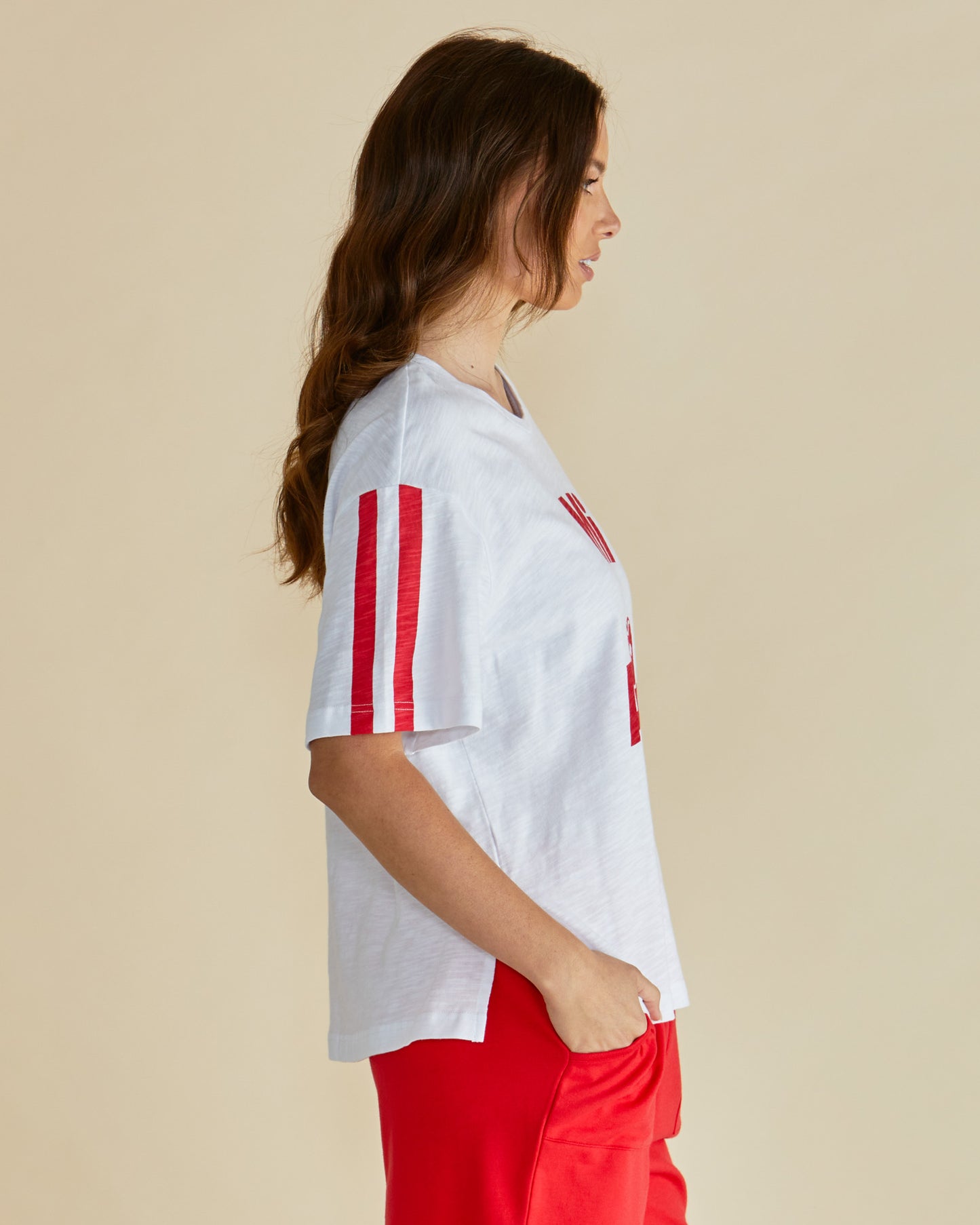 Relax Boxy Tee - Cherry