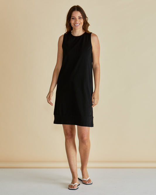 Tia Tank Dress - Black