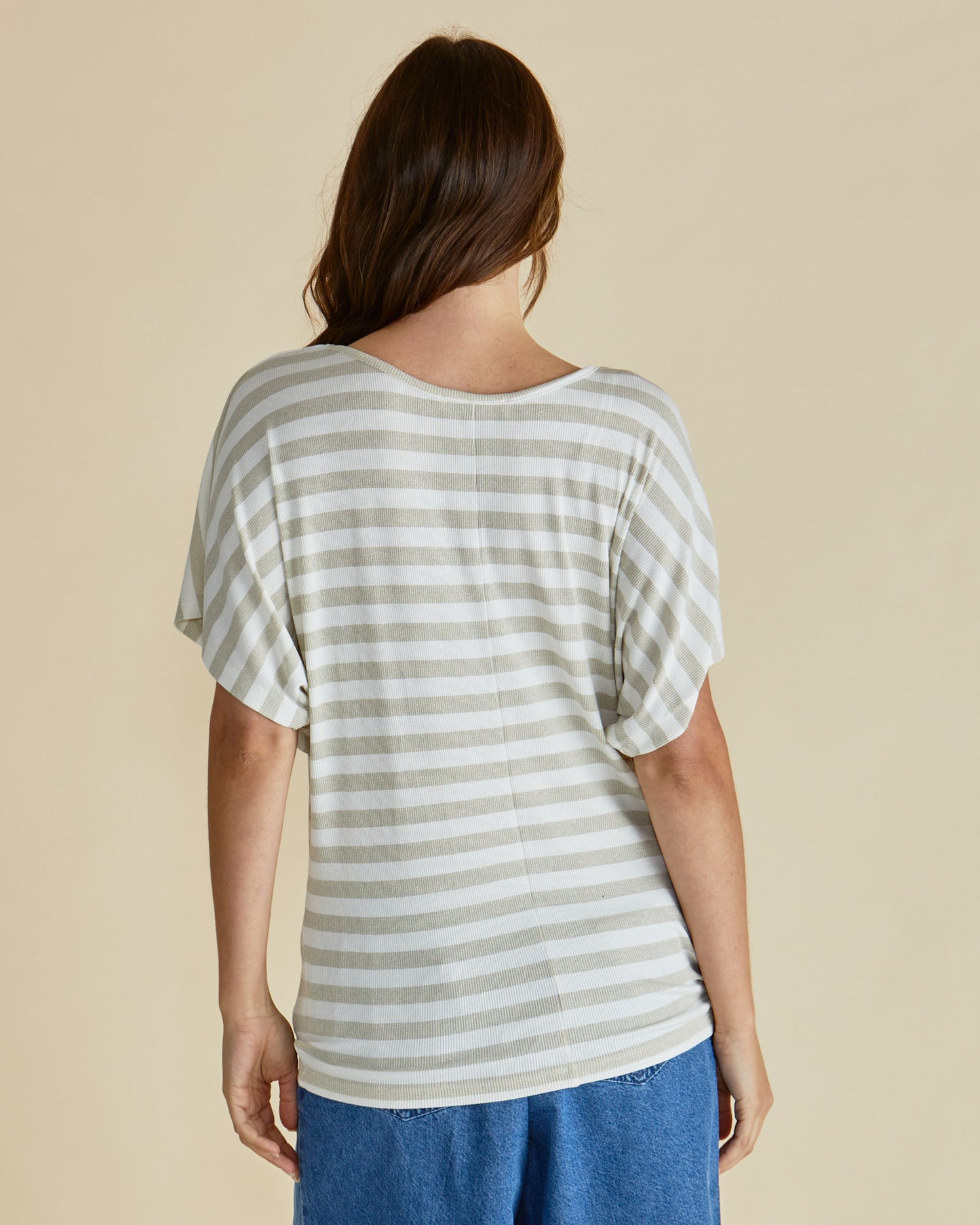 Maui Tee - Gold Stripe
