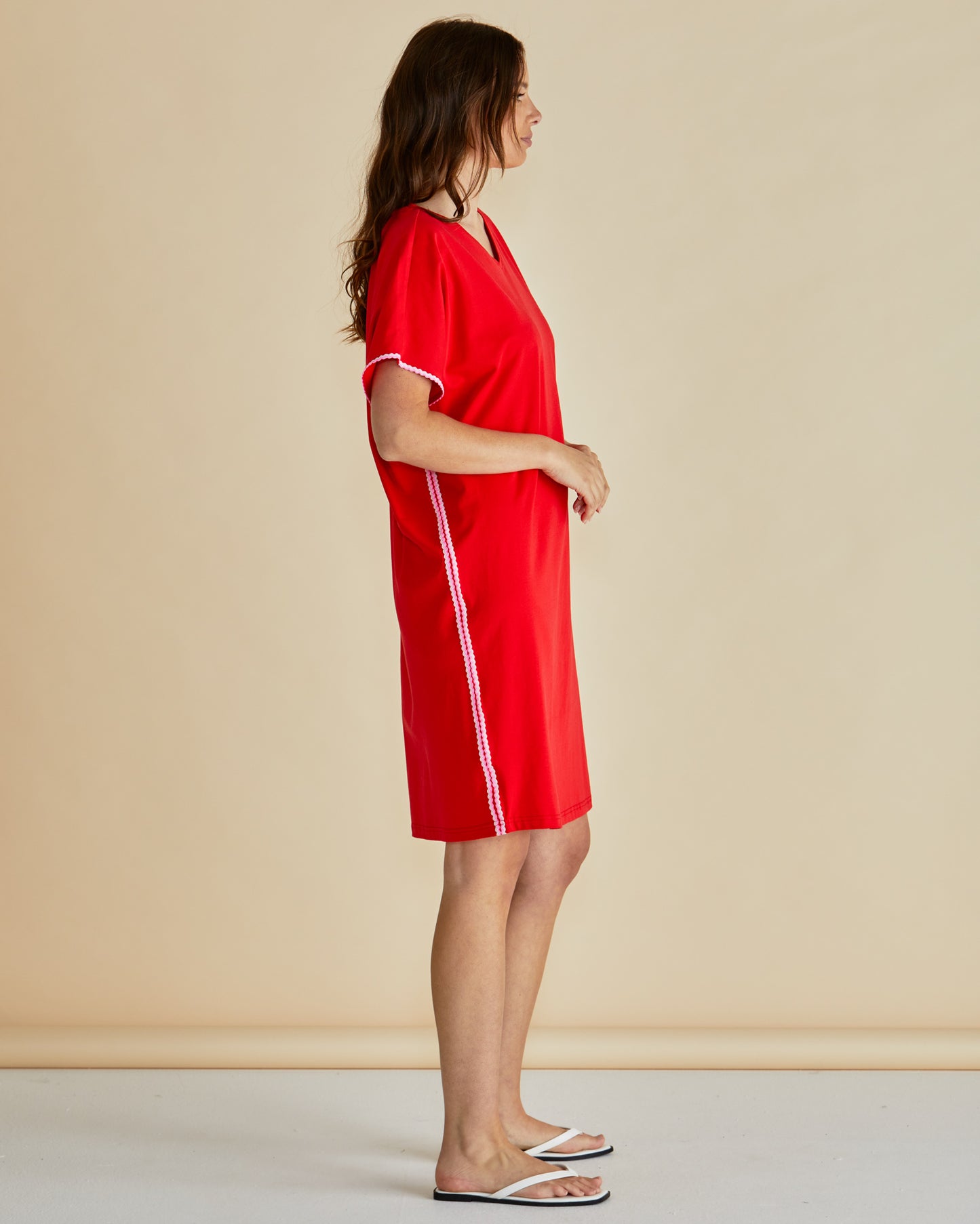 Stellar T-Shirt Dress - Red