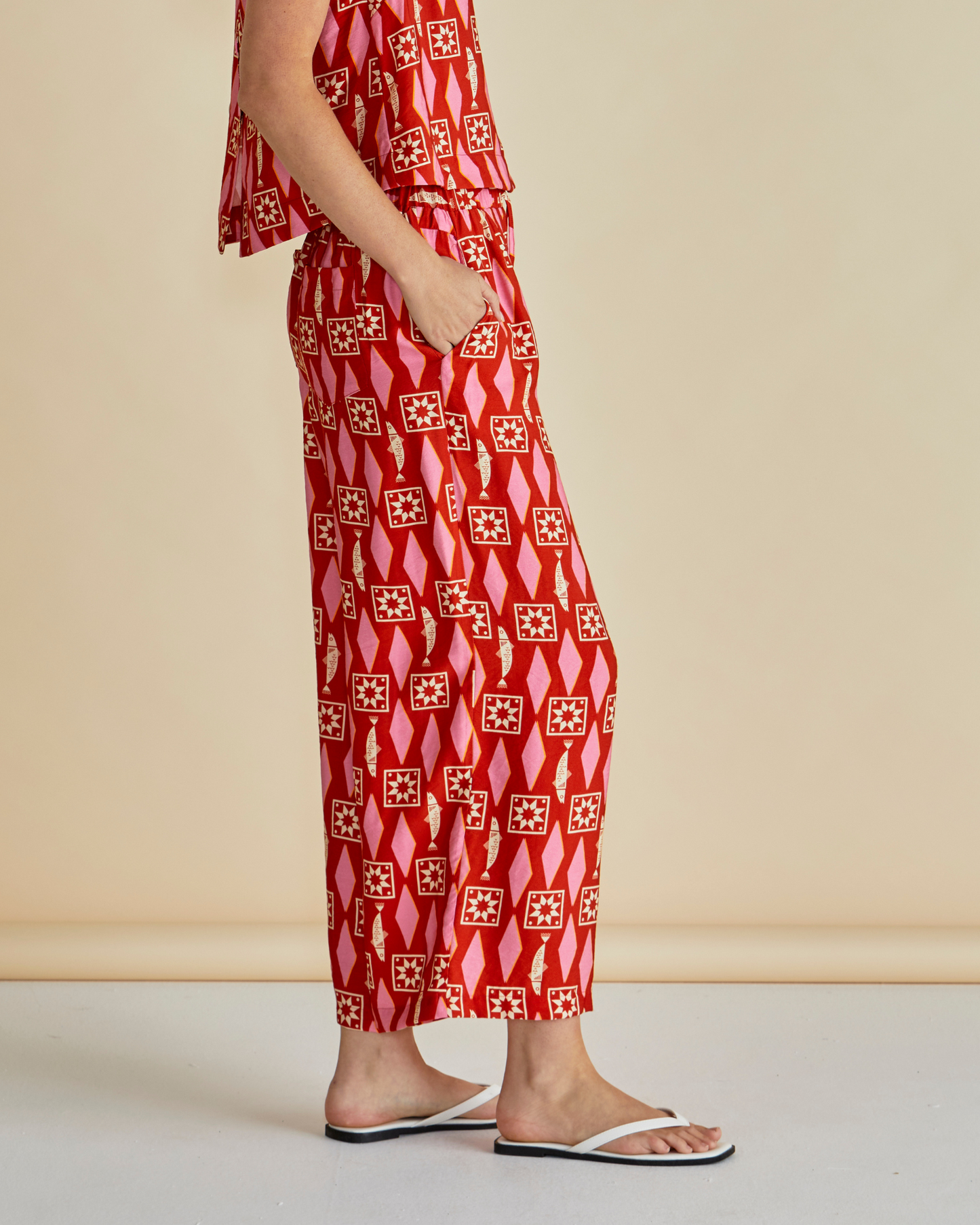 Copacabana Relax Pants - Sardinia Geo Print