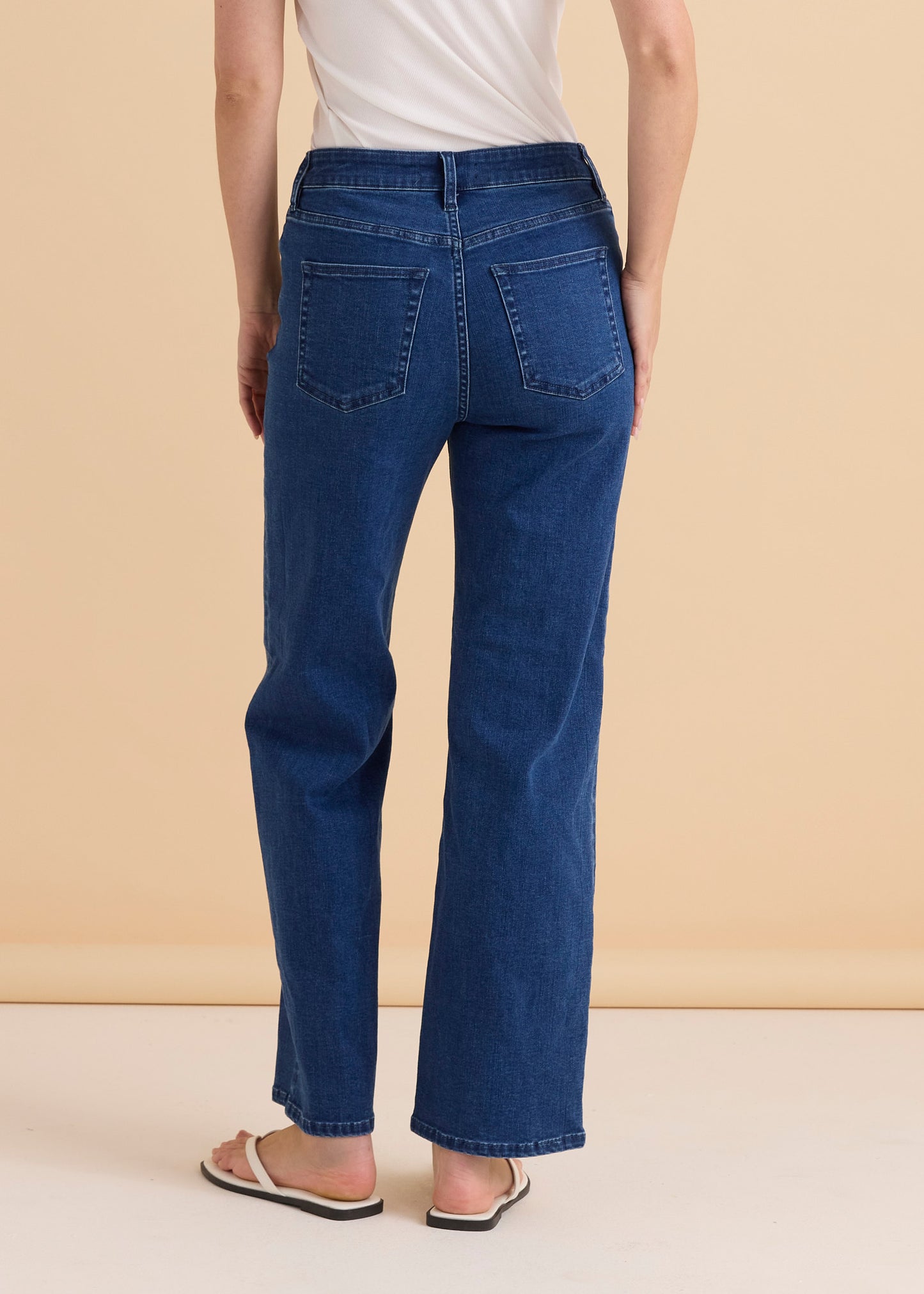 Straight Leg Jeans - Dusty Blue