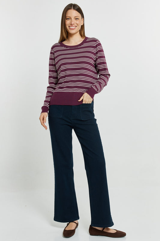 Patch Pocket Jean - Blue Smoke