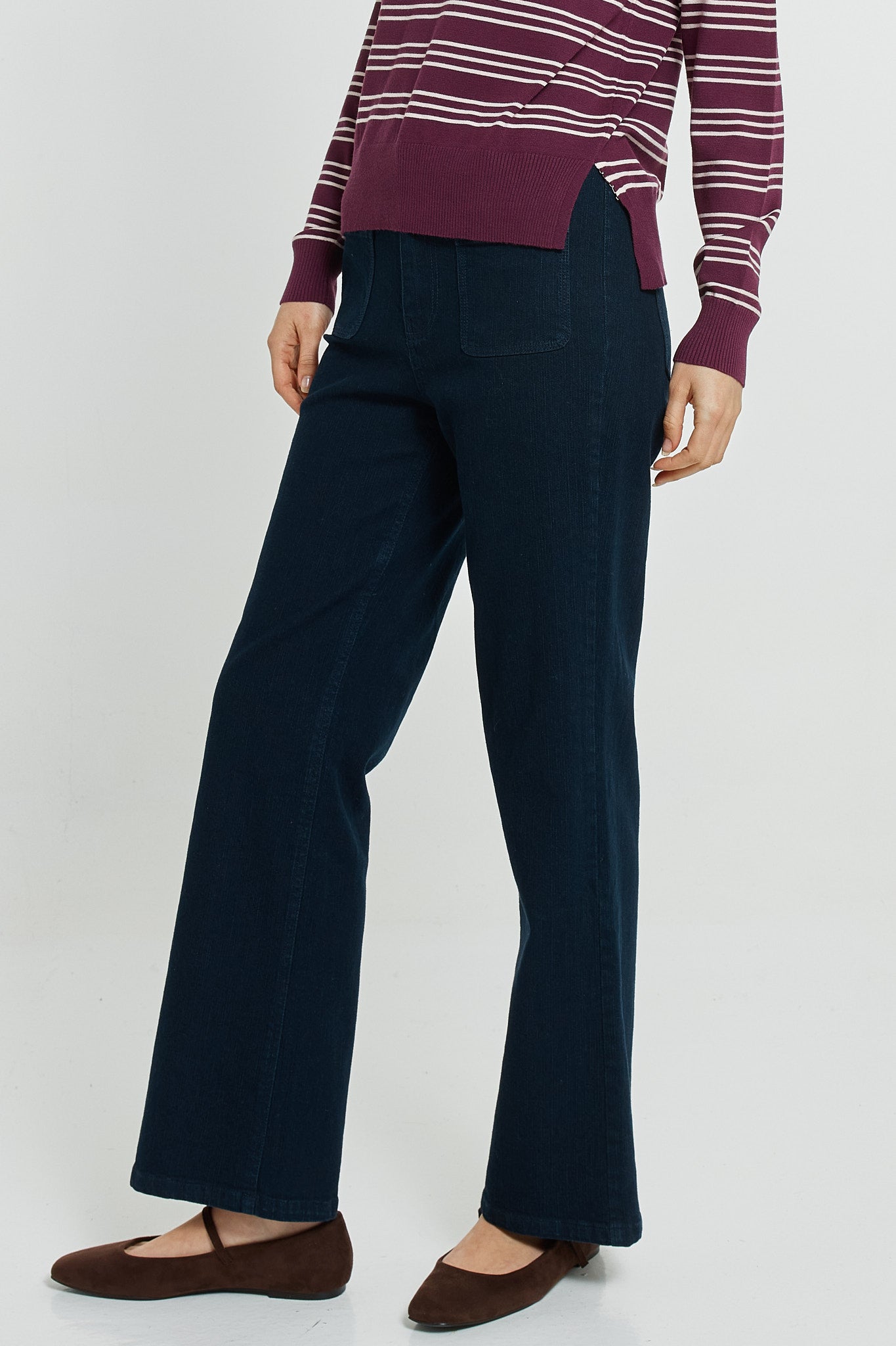 Patch Pocket Jean - Blue Smoke