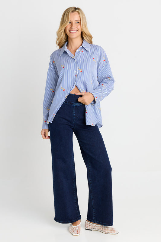 Straight Stretch Jean - Indy Blue