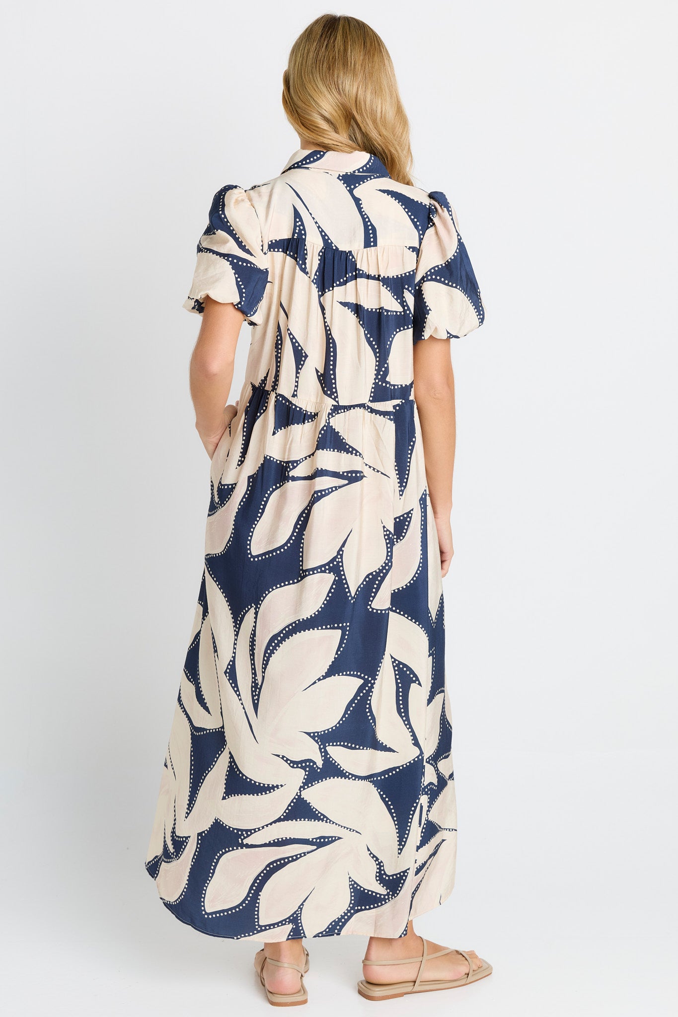 Nova Shirt Dress - Navy Floral