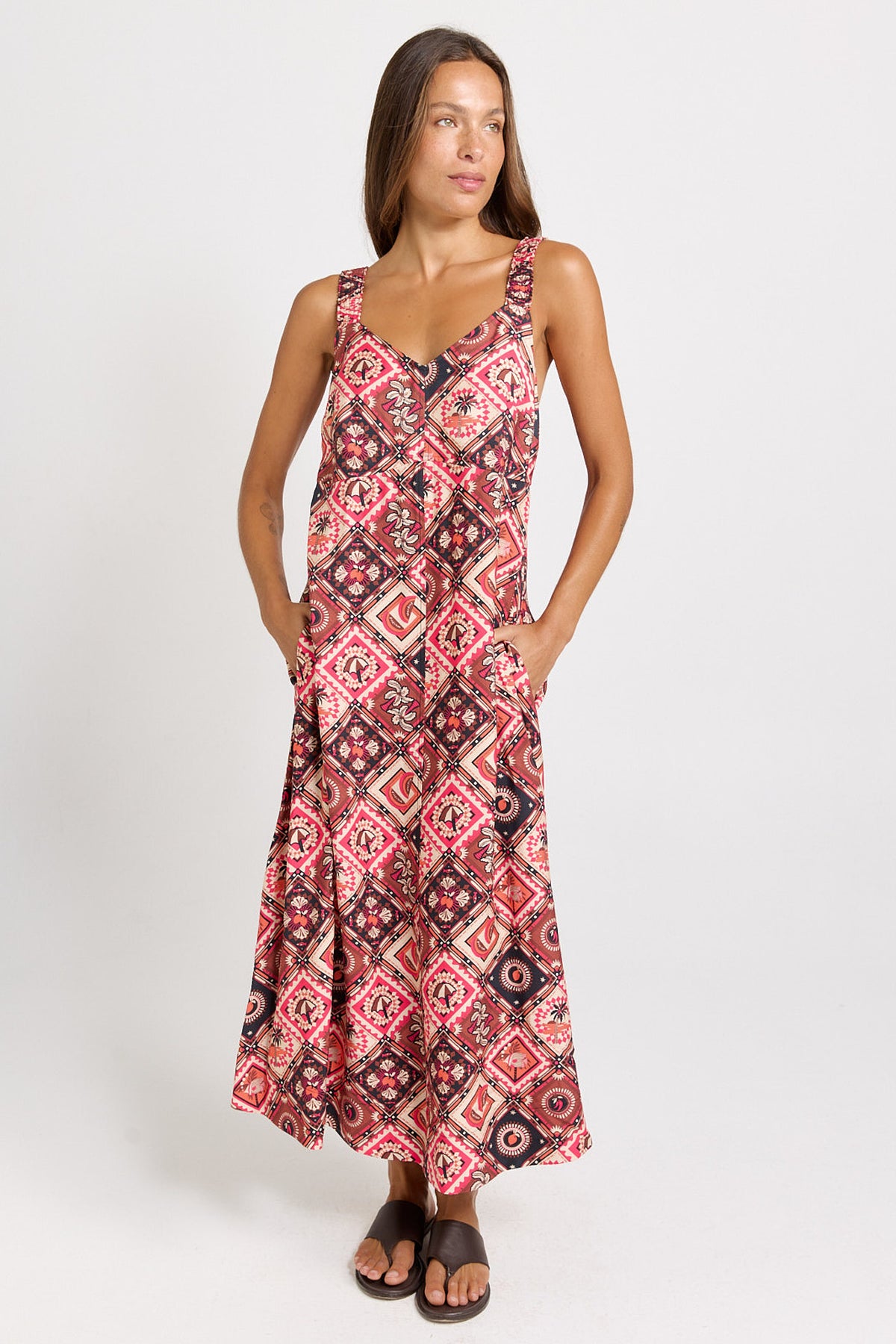 Sunset Dress - Coco Print