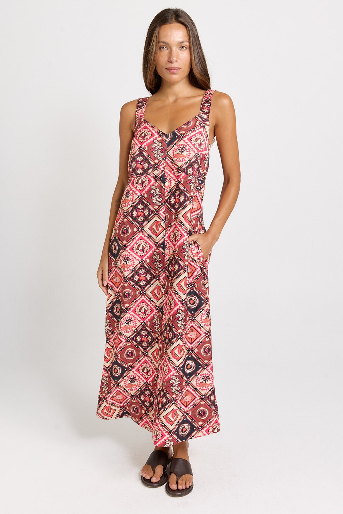 Sunset Dress - Coco Print