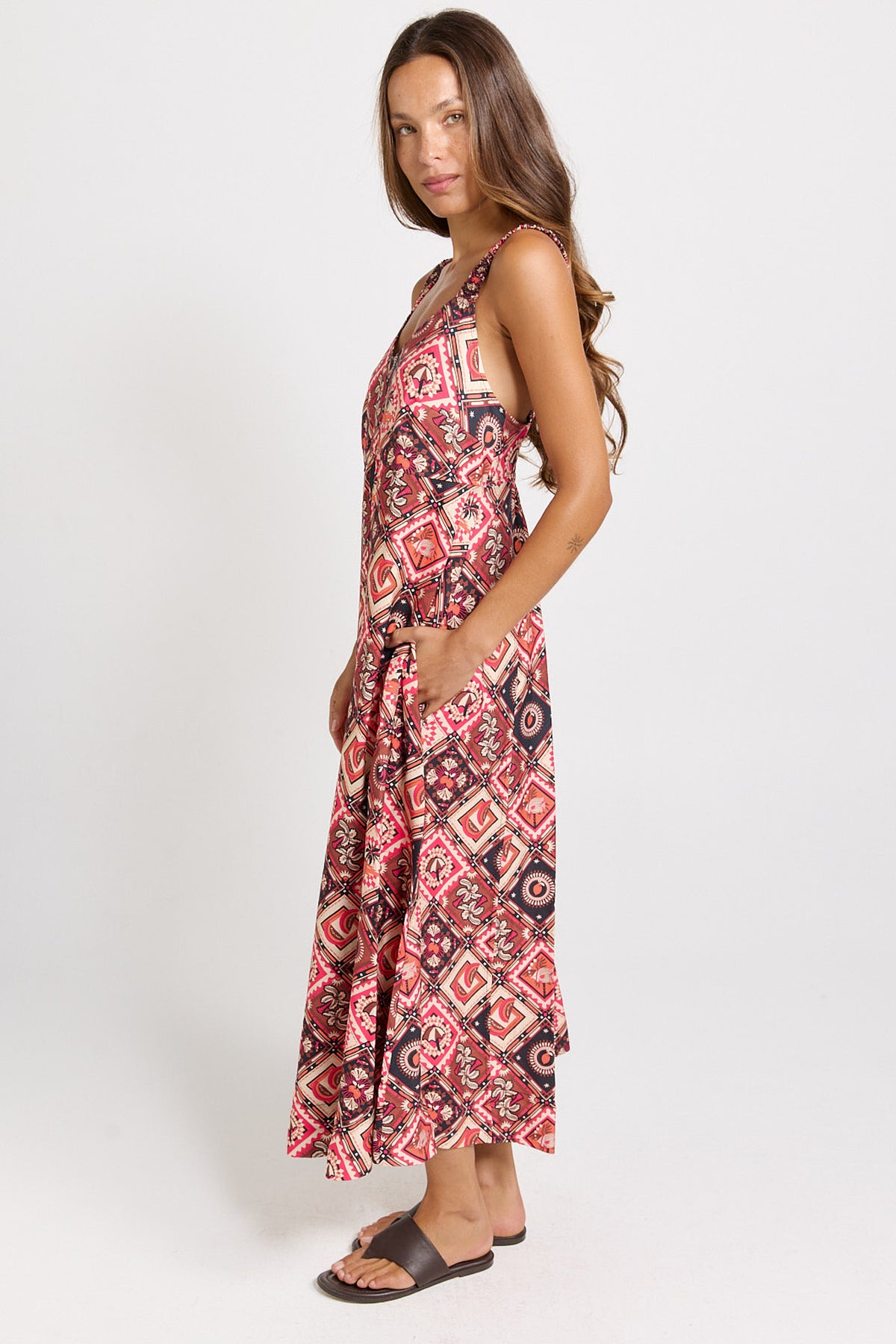 Sunset Dress - Coco Print