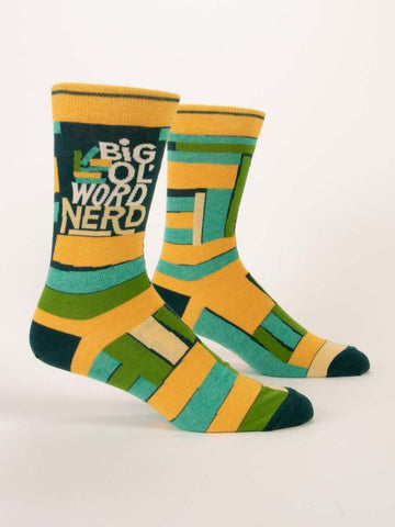 Big ol' word nerd  - Mens socks