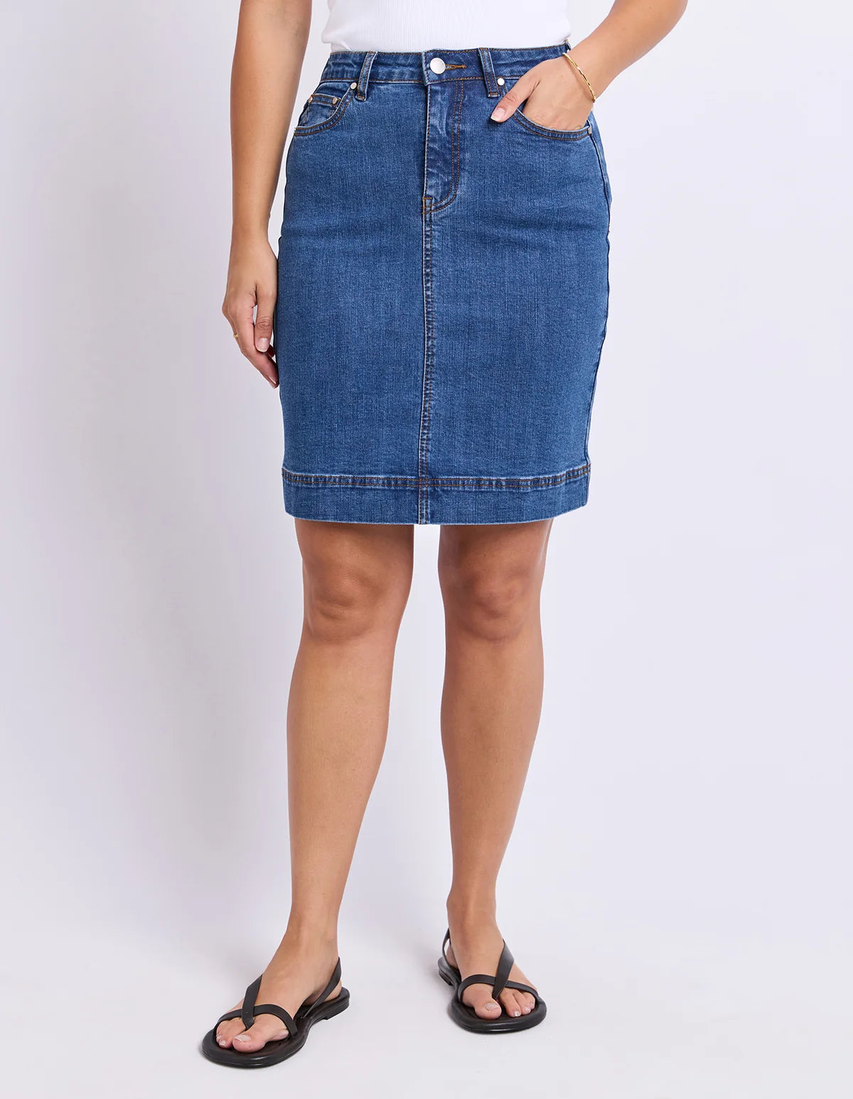 Bower Skirt - Mid Blue