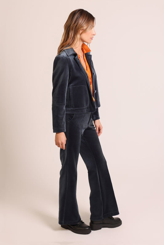 Ceeci Trousers - Corrie Bratter Blue Cord Velvet