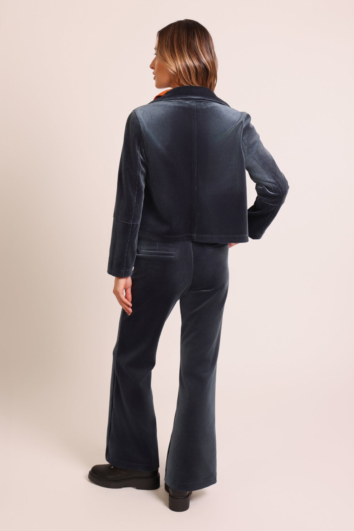 Ceeci Trousers - Corrie Bratter Blue Cord Velvet