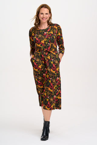 Pernella Jersey Midi Dress - Jungle Cheetah