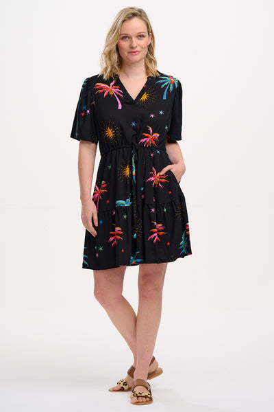 Sabine Mini Dress- Palms