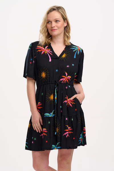 Sabine Mini Dress- Palms