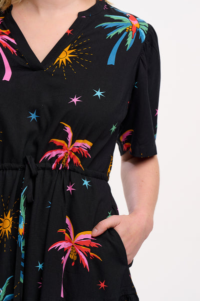 Sabine Mini Dress- Palms