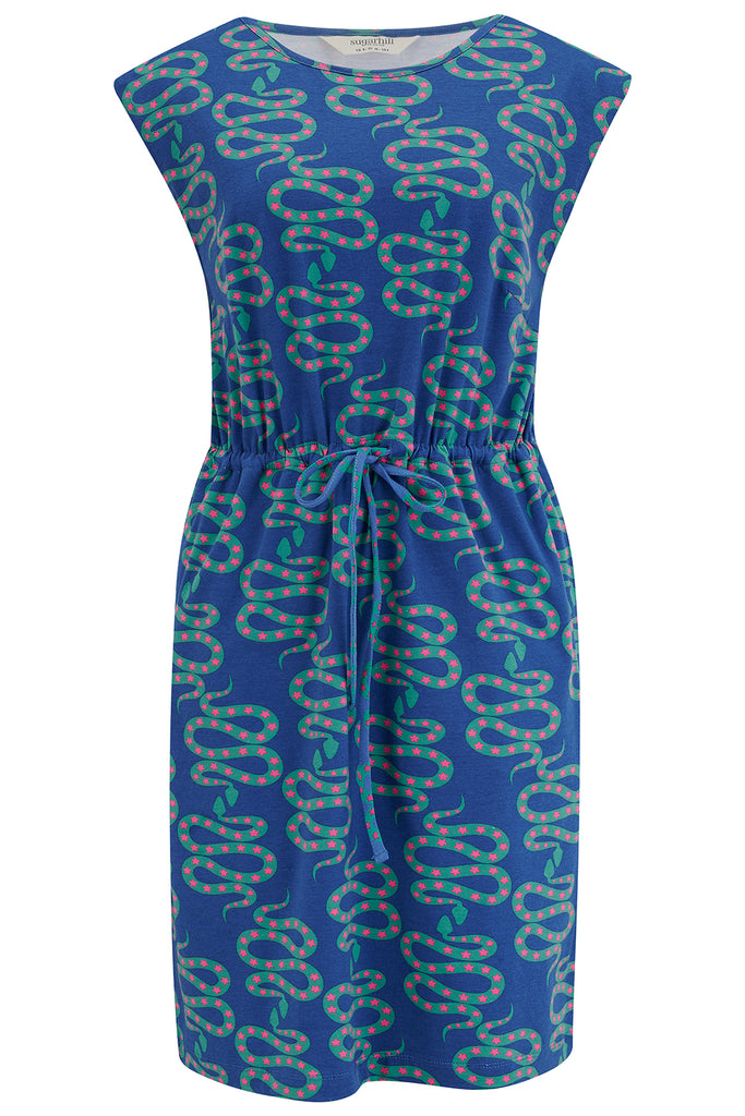 Sally Jersey Mini Dress - Snakes