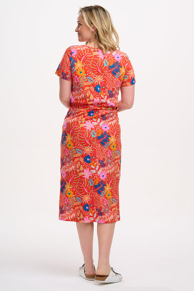 Flissy Midi Jersey Dress - Painted Jungle