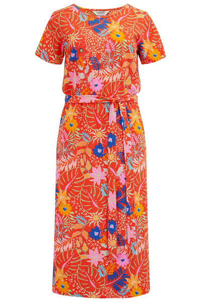 Flissy Midi Jersey Dress - Painted Jungle