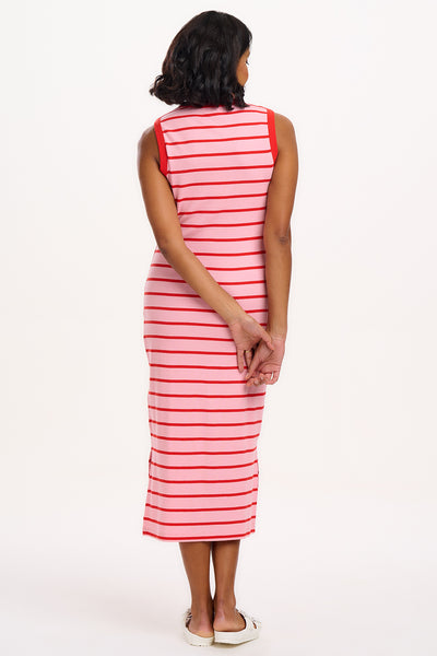Brittany Jersey Midi Dress - Stripes